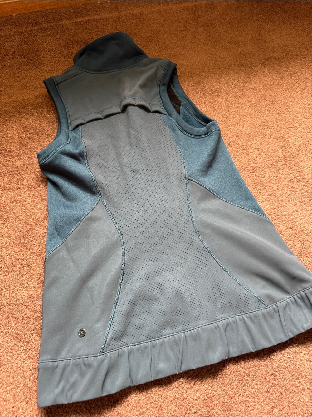 Athleta Teal-Blue Performance Zip Vest